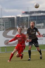 Bayernliga Nord - Saison 2023/24 - FC Ingolstadt 04 II - SC Eltersdorf- Krupa Jeroen (NR.9 - FCI) - Karmann Andre schwarz Eltersdorf - Foto: Meyer Jürgen