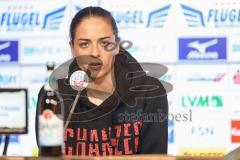 3. Liga; FC Hansa Rostock - FC Ingolstadt 04; Interview Pressekonferenz Cheftrainerin Sabrina Wittmann (FCI) Niederlage, 2:0