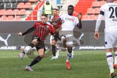 3. Liga; FC Ingolstadt 04 - VfL Osnabrück; Torchance Tobias Schröck (21, FCI) Gyamfi Maxwell (4 VfL)