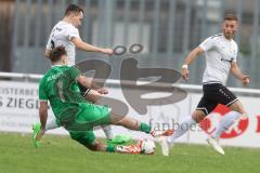 A-Klasse - Saison 2023/24 - TSV Gaimersheim II - FC Gerolfing II-  - David Simm grün Gerolfing - Nico Moser weiss Gaimersheim - Foto: Meyer Jürgen