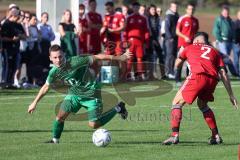 Kreisklasse - Saison 2022/2023 - SV Lippertshofen - SV Stammham - Florian Donaubauer grün Lippertshofen - Christoph Lukas rot Stammham - Foto: Meyer Jürgen