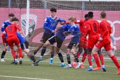 A - Junioren Bundesliga Süd/Südwest -  Saison 2021/2022 - FC Ingolstadt 04 - 1. FC Saarbrücken - Krupa Jerpen (#10 FCI) - Madougou Ibrahim (#9 FCI) - Foto: Meyer Jürgen