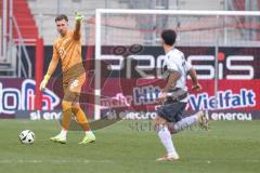 3. Liga; FC Ingolstadt 04 - SV Sandhausen; Torwart Boevink Pelle (26 FCI) Halimi Besar (11 SVS)