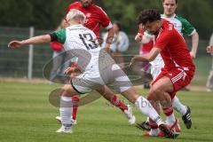 Kreisklasse - Saison 2025/26- SV Lippertshofen - Türkisch SV Ingolstadt-  - Daniel Drotleff rot Türkisch - Florian Hiss weiss Lippertshofen - Foto: Meyer Jürgen