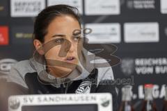 3. Liga; SV Sandhausen - FC Ingolstadt 04; Pressekonferenz Interview Cheftrainerin Sabrina Wittmann (FCI) im letzten Saisonspiel der 3. Liga