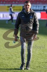 2024_1_20 - 3. Liga - Saison 2023/24 - HallescherFC - FC Ingolstadt 04 -  - Cheftrainer Michael Köllner (FC Ingolstadt 04) vor dem Spiel -  - XXXXX - Foto: Meyer Jürgen