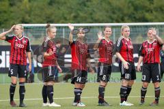 Frauen Regionalliga Süd - Saison 2016/2017 - FC Ingolstadt 04 - SV Frauenbiburg - Simone Wagner (#5  FC Ingolstadt 04 Frauen I) Sophie Westermeier (#14 FC Ingolstadt 04 Frauen I) Lena Schranner (#6  FC Ingolstadt 04 Frauen I) Ramona Maier (#18 FC Ingolsta