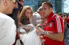 Audi - Fahrzeugübergabe an den FC Bayern - Saison 2009/2010 - Franck Ribery
