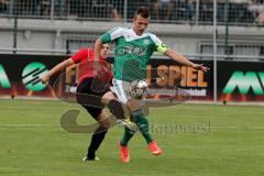 Landesliga - FC Gerolfing - ASV Dachau - Beiz Flad (grün Gerolfing) - Foto: Jürgen Meyer