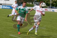 Landesliga SüdOst Fußball - FC Gerolfing - FC Ergolding - Beiz Flad #14 grün Gerolfing - Foto: Jürgen Meyer