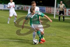 Landesliga SüdOst Fußball - FC Gerolfing - FC Ergolding - Graßl Sebastian #8 grün Gerolfing - Foto: Jürgen Meyer