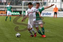 Landesliga SüdOst Fußball - FC Gerolfing - FC Ergolding - Beiz Flad #14 grün Gerolfing - Foto: Jürgen Meyer