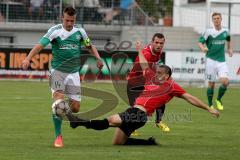 Landesliga - FC Gerolfing - ASV Dachau - Beiz Flad (grün Gerolfing) - Foto: Jürgen Meyer