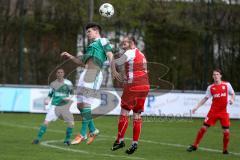 Landesliga Südost - FC Gerolfing - SV Erlbach - Hallmen Philipp #19 grün Gerolfing - Bonimeier Harald SV Erlbach - Foto: Jürgen Meyer