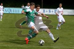 Landesliga SüdOst Fußball - FC Gerolfing - FC Ergolding - Graßl Sebastian #8 grün Gerolfing - Foto: Jürgen Meyer