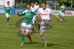 Landesliga SüdOst Fußball - FC Gerolfing - FC Ergolding - Hallmen Philipp #19 grün Gerolfing - Foto: Jürgen Meyer