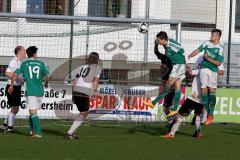 Landesliga - FC Gerolfing - SV Hebertsfelden - Betz Flad #14 grün Gerolfing - beim Kopfball -  Foto: Jürgen Meyer