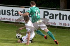 Landesliga SüdOst Fußball - FC Gerolfing - FC Ergolding - Belz Flad #14 grün Gerolfing - Foto: Jürgen Meyer
