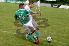 Landesliga SüdOst Fußball - FC Gerolfing - FC Ergolding - Beiz Flad #14 grün Gerolfing - Foto: Jürgen Meyer