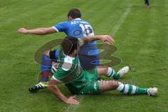 Landesliga 2015/16 - FC Gerolfing - ASV Dachau - Keskin Onur FC Gerolfing - Koston Mathias blau Dachau - Foto: Jürgen Meyer