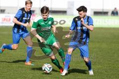 Landesliga 2015/16 - FC Gerolfing - SV Planegg - Krailing - Sebastian Graßl grün Gerolfing - Foto: Jürgen Meyer