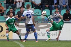 Landesliga 2015/16 - FC Gerolfing - SC Kircheim - Suszko Mariusz #31 grün Gerolfing rechts - Hasanovic Almir #13 weiss Kirchheim - Foto: Jürgen Meyer