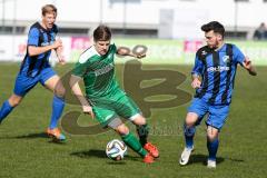 Landesliga 2015/16 - FC Gerolfing - SV Planegg - Krailing - Sebastian Graßl grün Gerolfing - Foto: Jürgen Meyer