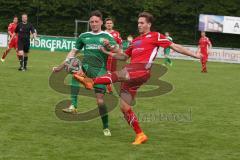 Landesliga 2015/16 - Relegation - FC Gerolfing - TSV Gilching - Huber Maximilian grün Gerolfing - Foto: Jürgen Meyer