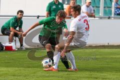 BZL Oberbayern Nord - Saison 2016/17 -  FC Gerolfing - TSV Erding - SV Lohhof - Haunschild Phillipp grün Gerolfing - Ampenberger Willhelm weiss Lohhof - Foto: Jürgen Meyer