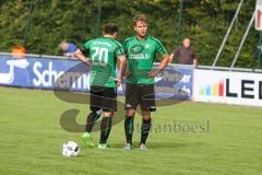 BZL Oberbayern Nord - Saison 2016/17 -  FC Gerolfing - TSV Erding - SV Lohhof - Nicolas Ledl rechts Torschütze mit einem Freistoss zum 1:0 Führungstreffer - Lovric Den links - Foto: Jürgen Meyer