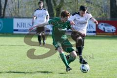 BZL Oberbayern Nord - Saison 2016/17 -  FC Gerolfing - TSV Jetzendorf - Waldemar Stengler #5 Gerolfing - Florian Radlmeier Jetzendorf #16 - Foto: Jürgen Meyer