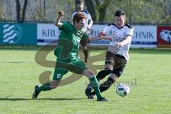 BZL Oberbayern Nord - Saison 2016/17 -  FC Gerolfing - TSV Jetzendorf - Waldemar Stengler #5 Gerolfing - Florian Radlmeier Jetzendorf #16 - Foto: Jürgen Meyer