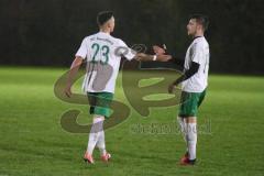 Kreisliga 1 - FC Gerolfing - SV Karlshuld -  Marko Miskovic weiss Gerolfing trifft zum 2:0 Führungstreffer - jubel - Foto: Jürgen Meyer