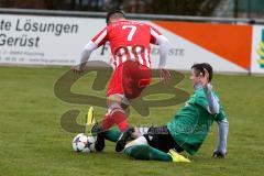 Kreisliga - FC Gerolfing II - FC Hepberg - Redl Christian #17 grün Gerolfing - Lushi Atdhedon #7 rot Hepberg - Foto: Jürgen Meyer