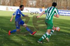 Kreisklasse - FC Gerolfing II - TSV Mailing - Tobias Neugebauer blau Mailing - Daniel Haunschild grün Gerolfing II -  Foto: Jürgen Meyer