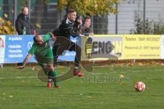 Liga Pokal Kreisliga  - FC Grün Weiss Ingolstadt - FC Sandersdorf - Erhan Kandi Grün Weiss Ing - Sandro Rott schwarz Sandersdorf - Foto: Jürgen Meyer