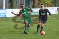 Liga Pokal Kreisliga  - FC Grün Weiss Ingolstadt - FC Sandersdorf - David Meier links Grün Weiss Ing - Stefan Kuttenberger schwarz Sandersdorf - Foto: Jürgen Meyer