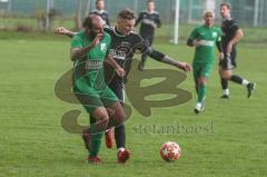 Liga Pokal Kreisliga  - FC Grün Weiss Ingolstadt - FC Sandersdorf - Erhan Kandi grün weiss Ing #5 - Sandro Rott
 schwarz Sandersdorf - Foto: Jürgen Meyer