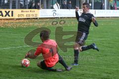 Liga Pokal Kreisliga  - FC Grün Weiss Ingolstadt - FC Sandersdorf - Deniz Apaydin
Torwart Grün Weiss Ing - Istvan Szabo schwarz Sandersdorf - Foto: Jürgen Meyer