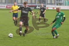 Liga Pokal Kreisliga  - FC Grün Weiss Ingolstadt - FC Sandersdorf - Alen Patak grün weiss Ingolstadt rechts - Christian Eichhammer schwarz Sandersdorf - Foto: Jürgen Meyer