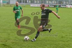 Liga Pokal Kreisliga  - FC Grün Weiss Ingolstadt - FC Sandersdorf - Stephan Daum schwarz Sandersdorf - Muhammed Özata links grün weiss Ing - Foto: Jürgen Meyer