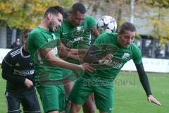 Liga Pokal Kreisliga  - FC Grün Weiss Ingolstadt - FC Sandersdorf - David Meier mitte - Nikolaos Bellis links - Inan Düzgün rechts alle Grün Weiss Ing - Foto: Jürgen Meyer