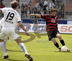 FC Ingolstadt 04 - Wacker Burghausen - 03.05.08 - Markus Karl flankt