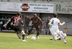 FC Ingolstadt 04 - Wacker Burghausen - 03.05.08 - Andreas Buchner und Ali Gerba