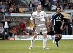 FSV Frankfurt - FC Ingolstadt 04 - 24.03.08 - Ralf Keidel schiesst vorbei... die Bank feiert schon