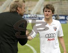 FSV Frankfurt - FC Ingolstadt 04 - 24.03.08  Thorsten Fink bedankt sich bei Buchner