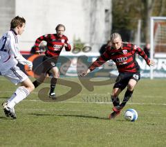 FC Ingolstadt - FC Bayern II - 29.03.2008 - Alexander Buch und links Holger Badstuber