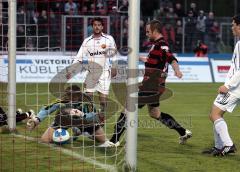 FC Ingolstadt 04 - Oggersheim - Ball ist nicht im Tor. Steffen Wohlfarth ärgert sich