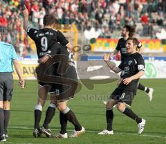 2.Bundesliga - FC Ingolstadt 04 - FC Augsburg - Vratislav Lokvenc trifft zum 0:1 und jubelt