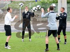 FC Ingolstadt 04 - Torwarttraining am 17.07.08 - von links: Christian Krüger Michael Lutz, Nils Schmatdke und Marco Sejna